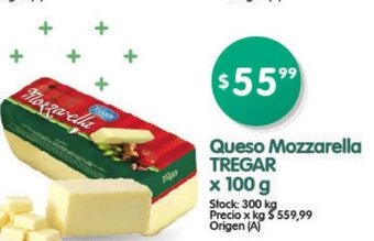 Supermercados Buenos Días Tregar Queso Mozzarella x 100g oferta