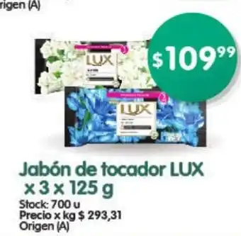 Supermercados Buenos Días Lux Jabòn de tocador x 3 x 125g oferta