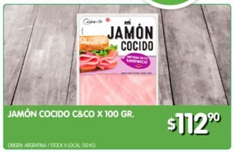 Jumbo Jamón cocido c&co 100g oferta