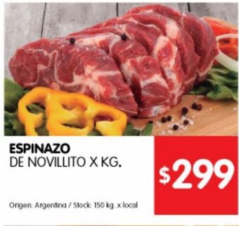 Disco Espinazo de novillito kg oferta