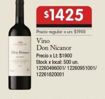 Disco Vino nieto senetiner oferta