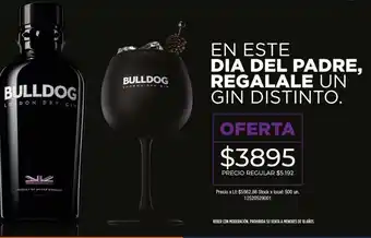 Disco Gin bulldog 750ml oferta