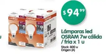 Supermercados Buenos Días Osram Làmpara led 7w càlida/fria x 1 u oferta