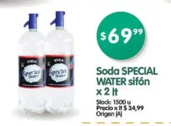 Supermercados Buenos Días Special Water Soda sifòn x 2lt oferta