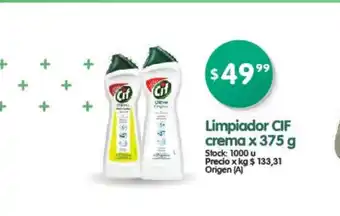 Supermercados Buenos Días CIF Limpiador crema x 375g oferta