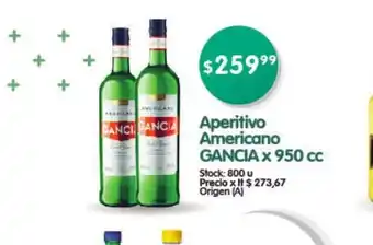 Supermercados Buenos Días Gancia Aperitivo Americano 950cc oferta