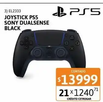 Cetrogar PS5 Joystick Sony Dualsense Black oferta