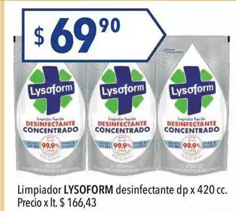 Hergo Lysoform Desinfectante DP Limpiador x 420cc oferta
