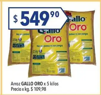 Hergo Gallo Oro Arroz x 5 kilos oferta