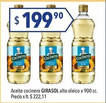 Hergo Girasol Alto Oleico Aceite Cocinero x 900cc oferta