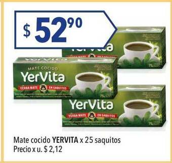 Hergo Yervita Mate Cocido x 25 saquitos oferta
