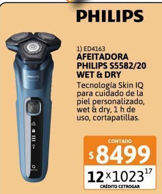 Cetrogar Afeitadora philips s5582/20 wet & dry oferta