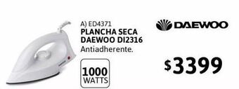 Cetrogar Plancha seca daewoo di2316 1000w oferta