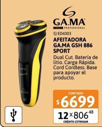 Cetrogar Afeitadora ga.ma gsh 886 sport oferta