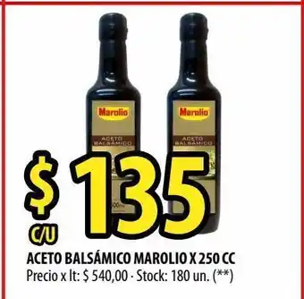 Punto Mayorista Marolio Aceto Balsámico Marolio x 250 cc oferta