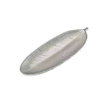 Home bandeja de madera pluma - 40 x 14 cm
