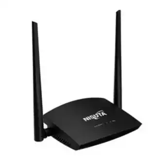 Frávega Repetidor con funcion de router wireless n 300mbps 2 antenas 5 dbi nisuta nswir302n negro oferta