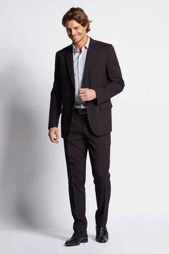 Macowens Traje slim fit mini negro oferta