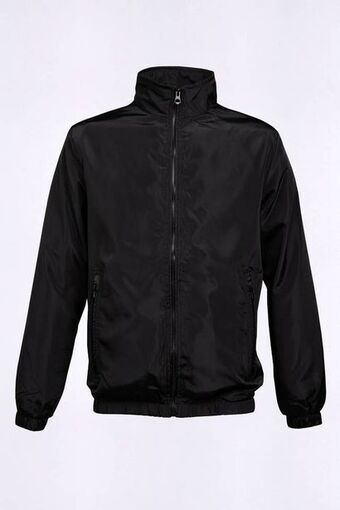 Macowens Campera de microfibra negra oferta