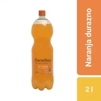 Carrefour Agua saborizada con gas carrefour naranja y durazno 2 l. oferta