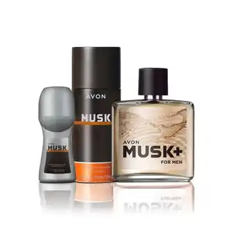 Avon Set x3 musk - perfume + desodorantes oferta
