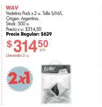 Simplicity Wav Vedetina Pack x 2u oferta