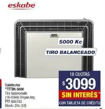 Lombardi Eskabe Calefactor TTTB5 5000 oferta