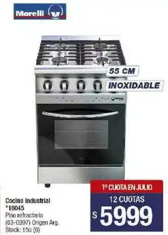Lombardi Morelli Cocina Industrial 16045 oferta