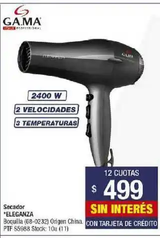Lombardi Ga.Ma Secador Eleganza oferta