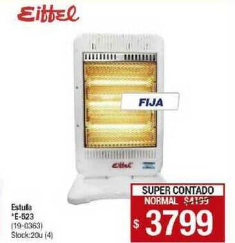 Lombardi Eiffel Estufa E-523 oferta
