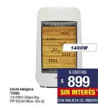 Estufa Halógena Cl080