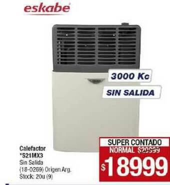 Lombardi Eskabe Calefactor S21MX3 oferta