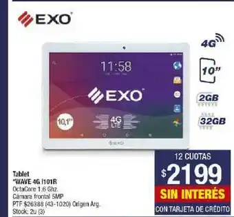Lombardi Exo Tablet Wave 4G 101R oferta
