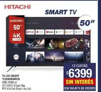 Lombardi Hitachi TV Led Smart LE50SMART20 oferta