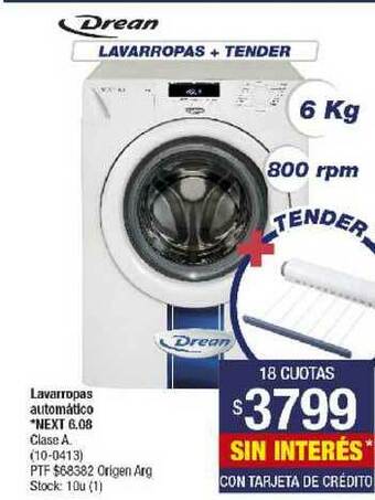 Lombardi Drean Lavarropas Automático Next 6.08 oferta