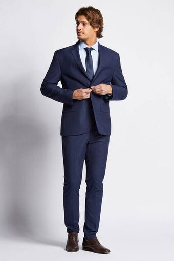 Macowens Traje slim fit ss100 azulino oferta