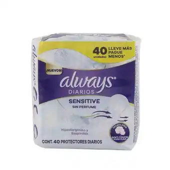 Coto Protectores diario s/perf.sensiti always paq 40 uni oferta