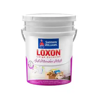 Prestigio Sherwin williams loxon látex interior mate - antimanchas 20 lts oferta