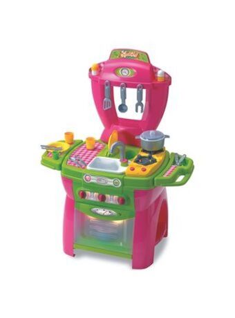 El Mundo del Juguete Cocina de juguete maxi cheff rosa con agua y sonido rondi original oferta