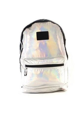 El Mundo del Juguete Mochila kooshi 11" tornasol plateado metalizado original oferta