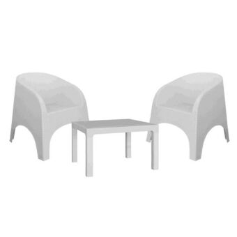 Prestigio Home combo mesa baja grass + 2 sillones de exterior bush oferta