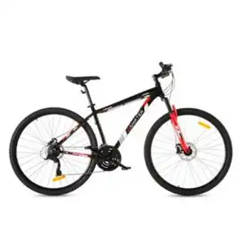 Frávega Bicicleta mountain bike rodado 29” cuadro aluminio shifter t18 negro oferta