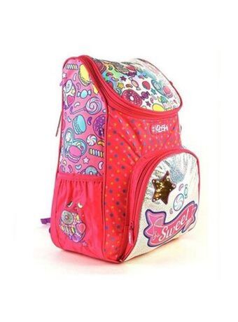 El Mundo del Juguete Mochila kooshi 17" simil bolso multicolor frase sweet oferta