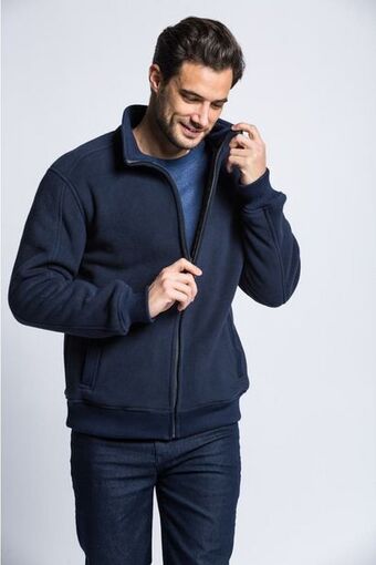 Macowens Campera de polar azul oferta