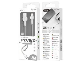 DRicco Cable de datos usb m-tk tb1243 iphone 1.5m blanco oferta
