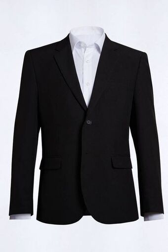 Macowens Traje liso slim fit negro oferta