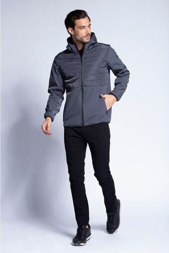 Macowens Campera deportiva gris oferta