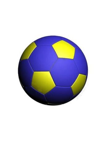 El Mundo del Juguete Pelota futbol football grande nº5 original amarilla, azul oferta