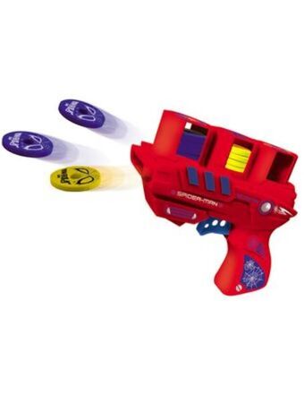 El Mundo del Juguete Spiderman pistola shotter disc con 18 discos oferta