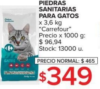 Carrefour Carrefour Piedras Sanitarias Para Gatos x 3.6 kg oferta